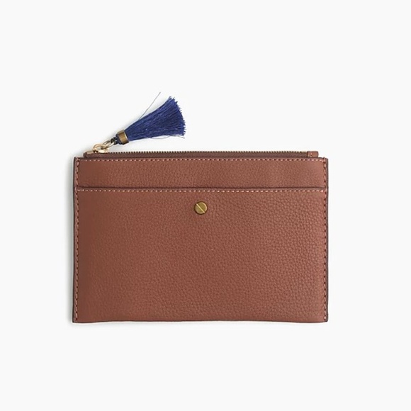 J. Crew Handbags - | italian leather signet clutch |